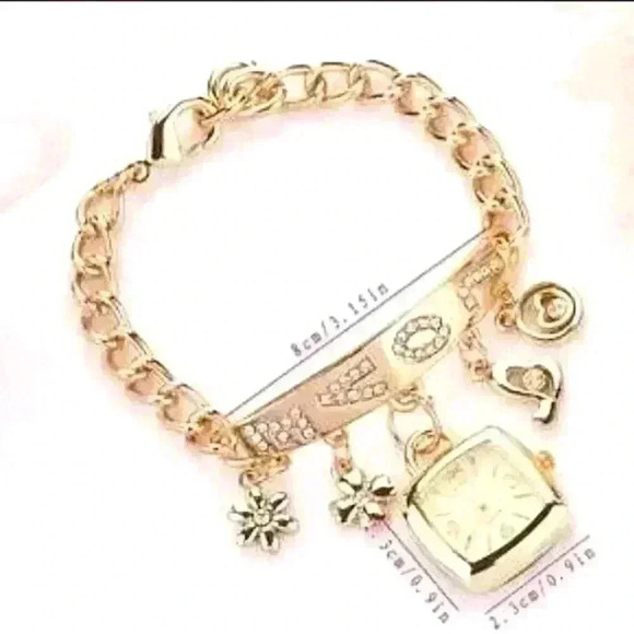 Love watch charm bracelet - Picture 3 of 3